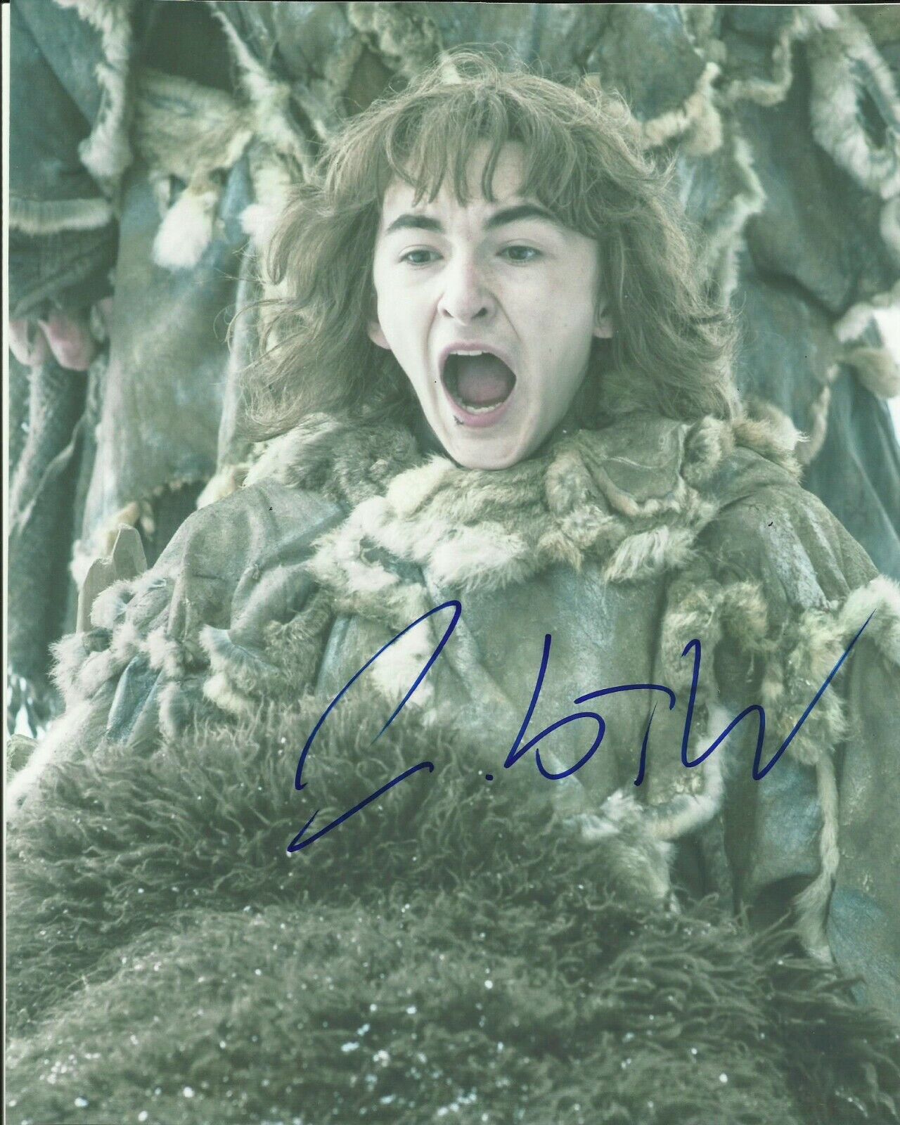 ISAAC HEMPSTEAD WRIGHT SIGNED GAME OF THRONES Photo Poster painting UACC REG 242