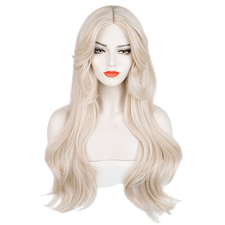 Barbie 2023 Barbie Cosplay White Wig Heat Resistant Synthetic Hair Carnival Halloween Party Props