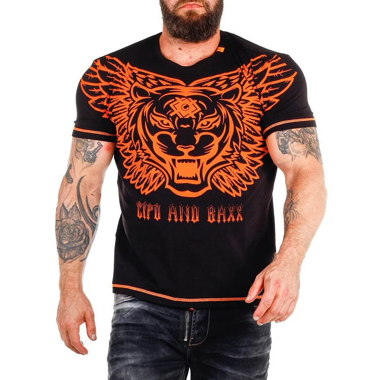 Men'S Plus Size CIPO & BAXX T-Shirt