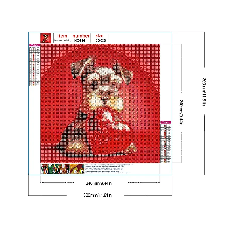 Valentines Diamond Painting Kits for Adults, Dog Round Full Drill Diamond  Painting Kits, Red Rose Heart 5d DIY Diamond Painting by Number Kits  Diamond