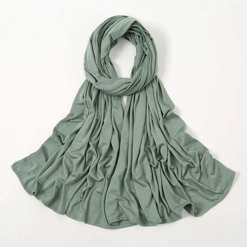 Hot New Solid Color Mercerized Cotton Jersey Scarf Soft Scarf Spot