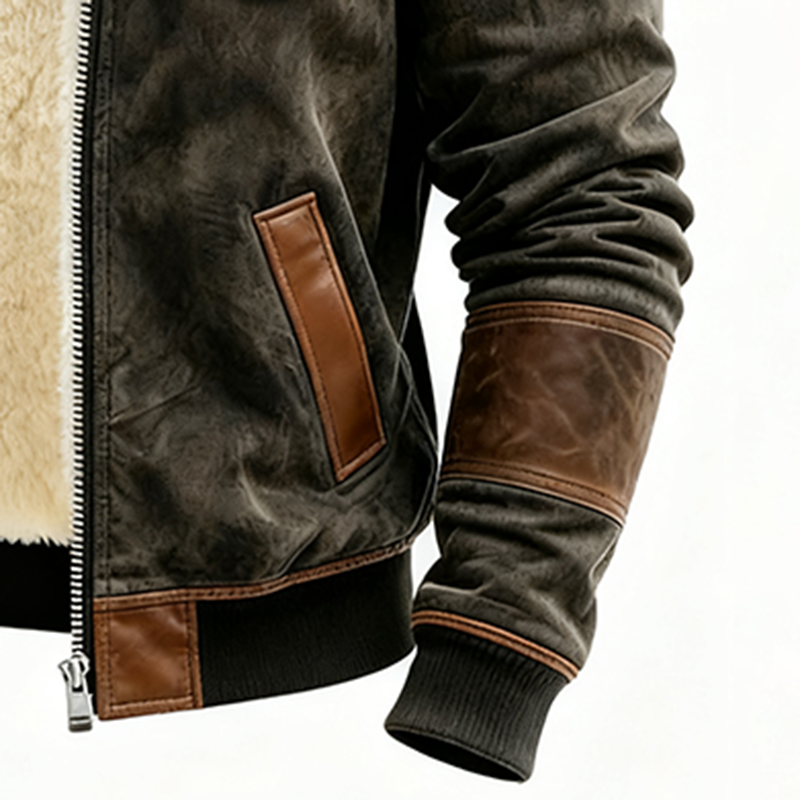 Men's Autumn/Winter New Style Hooded Retro Washed Suede Casual Jacket-inspireuse