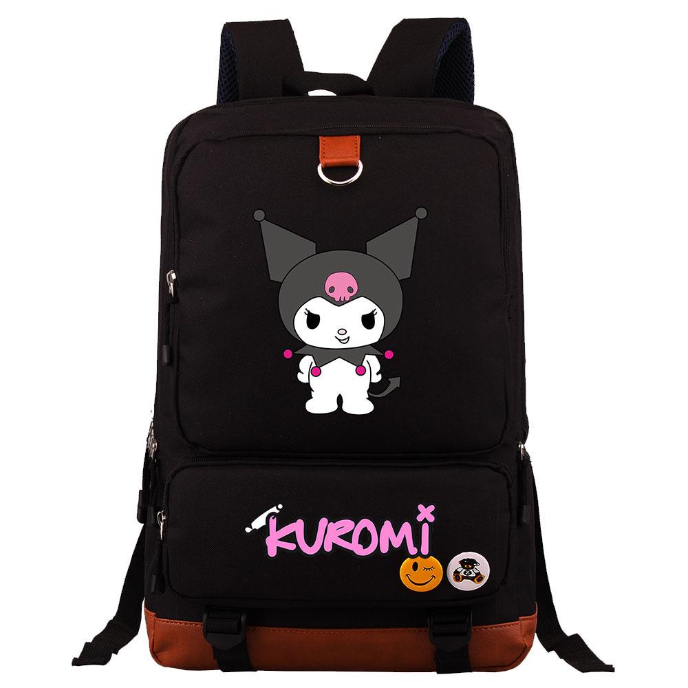 Mayoulove Kuromi Backpack Lightweight Design with Adjustable Straps for School and Outdoor Activities-Mayoulove