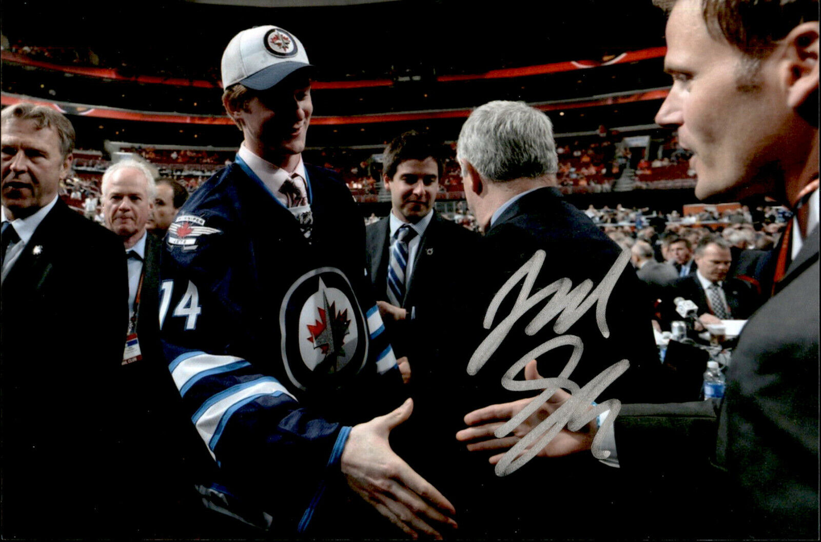 Jack Glover SIGNED autographed 4x6 Photo Poster painting WINNIPEG JETS #3