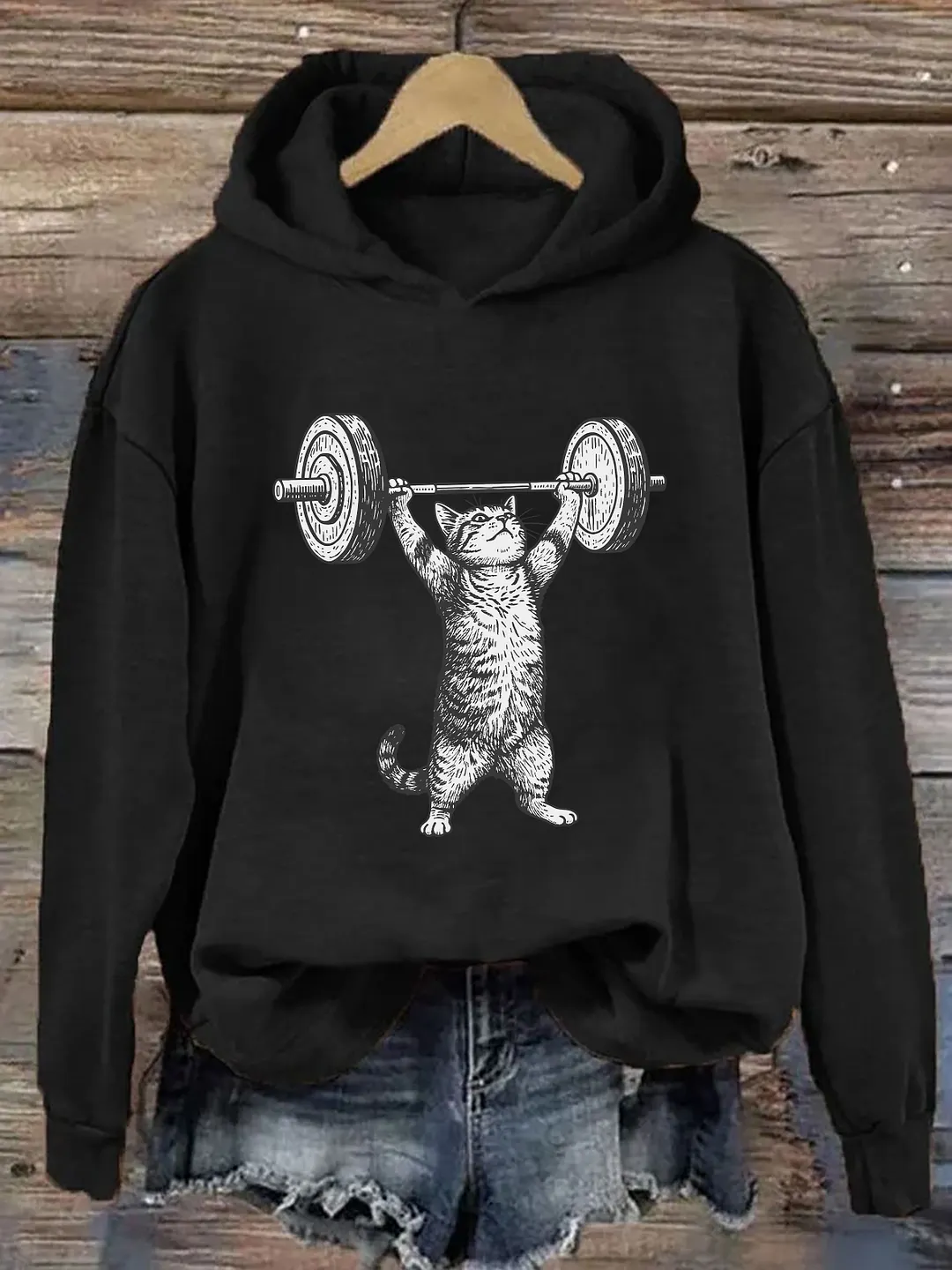 Funny Cat Gym Hoodie