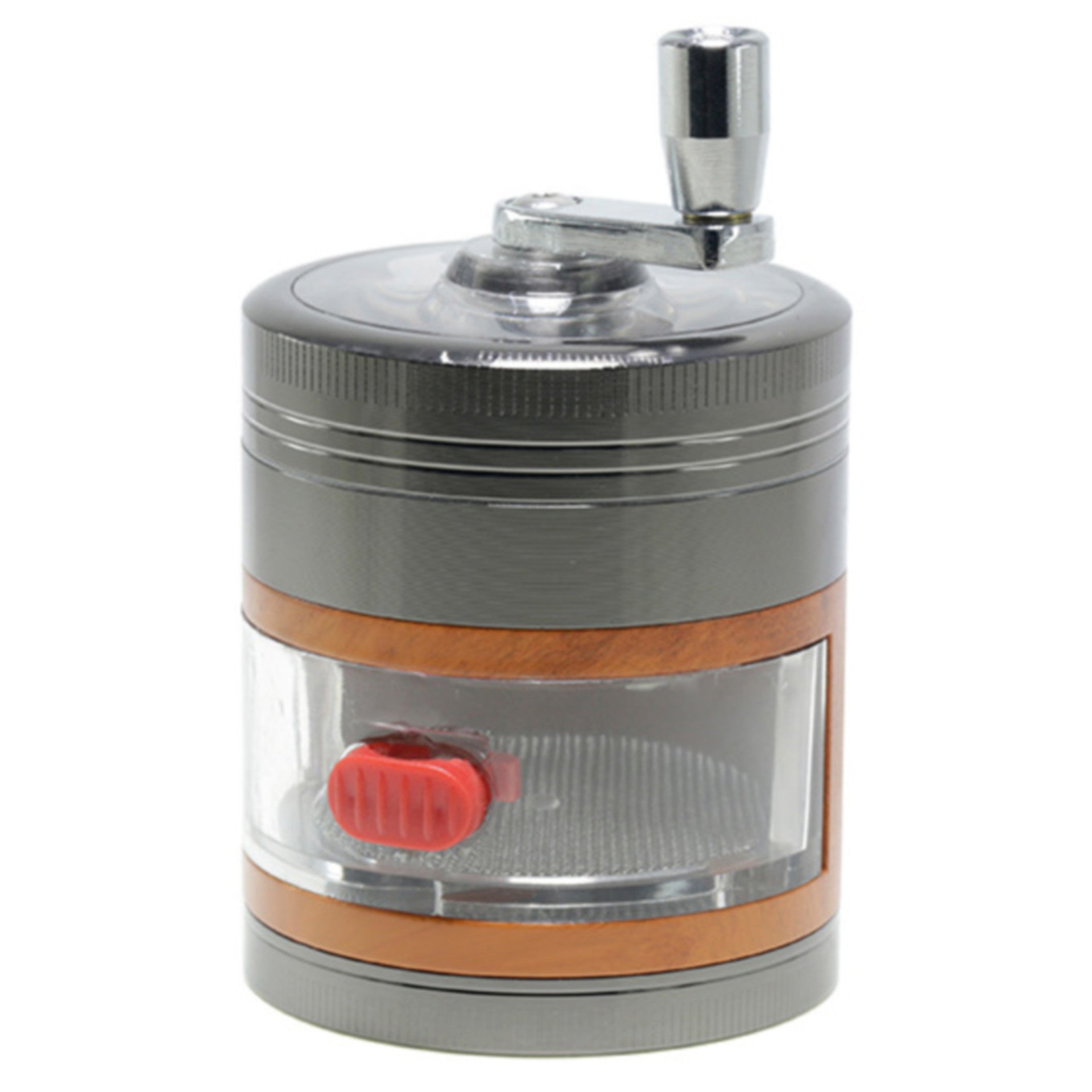 4 Part 63MM Zinc Alloy Rocker Type With Drawer  Grinder-Gun Black Color