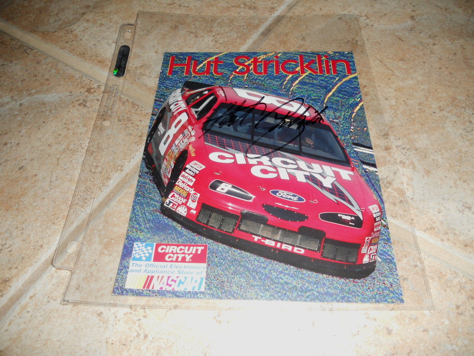 Hut Stricklin Signed Autographed 7x9 Promo Nascar Car Racing Photo Poster painting Picture #2