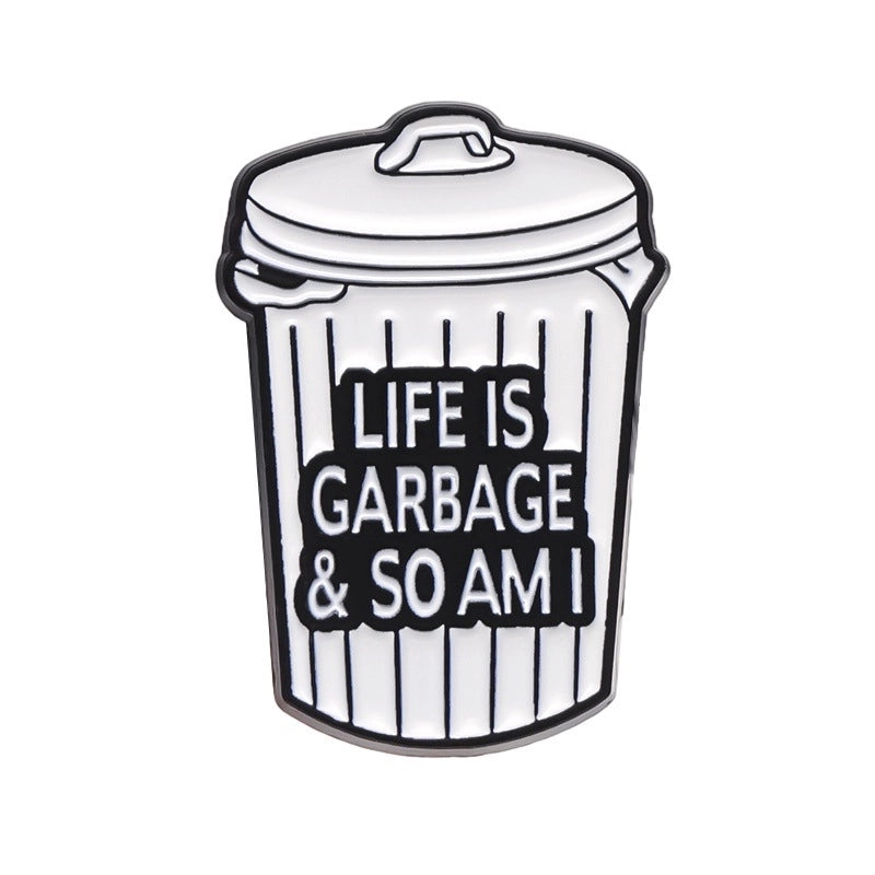 Minimalist Classic Style Pin Letter Color Block Alloy Stoving Varnish Unisex Brooches