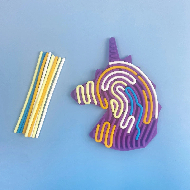 Creative Silicone Sensory Activity Board Children’s Educational Toys Food Grade BPA-free Twist Decompression Artifact