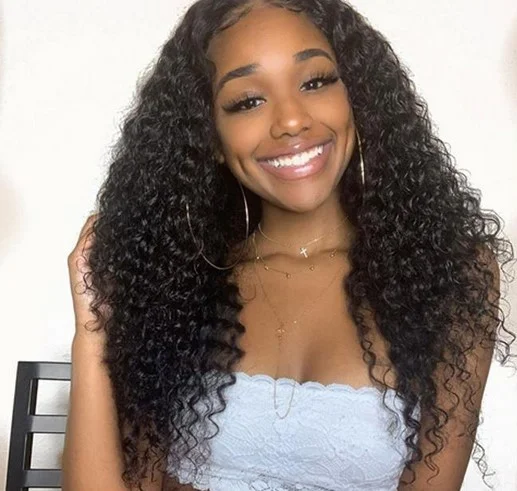  Free Shipping Diamond Quality Brazilian Hair Weave Deep Wave 3/4 Bundles
