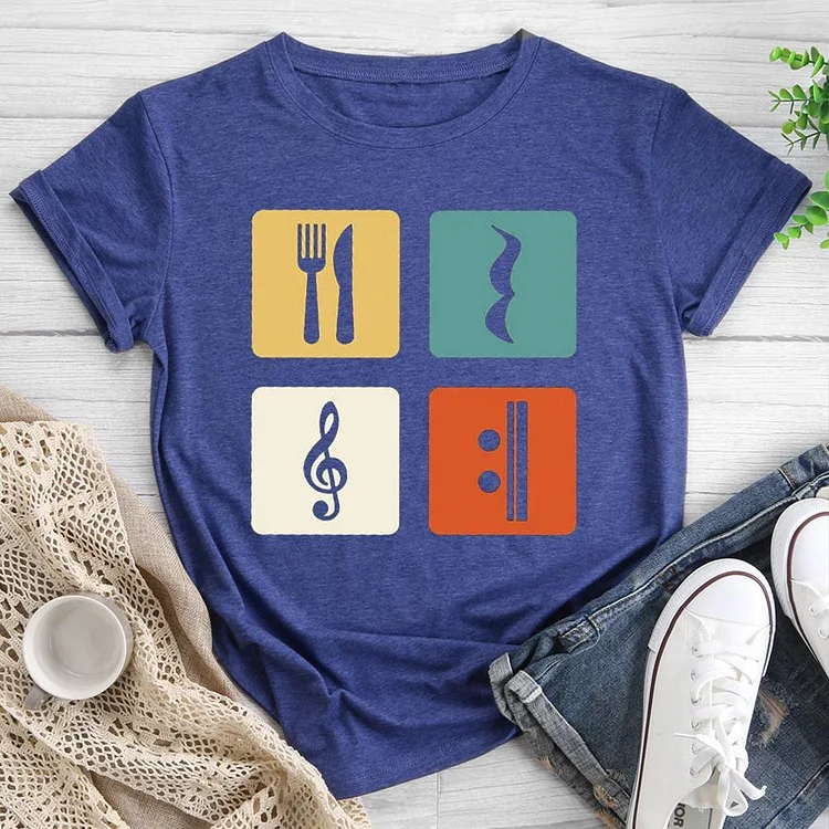 Music Round Neck T-shirt