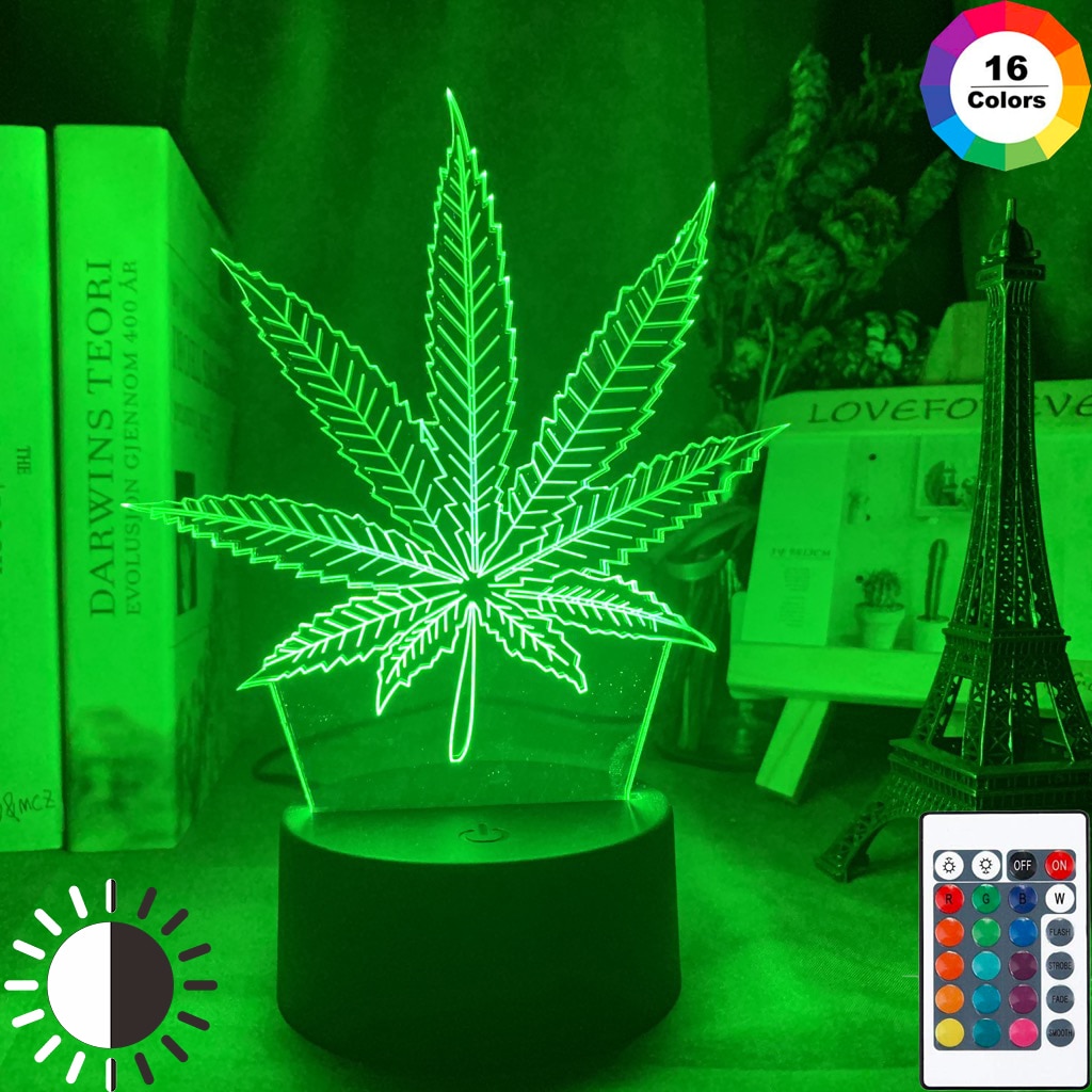 

Weed - LED Night Light, 7 colors no remote, 501 Original