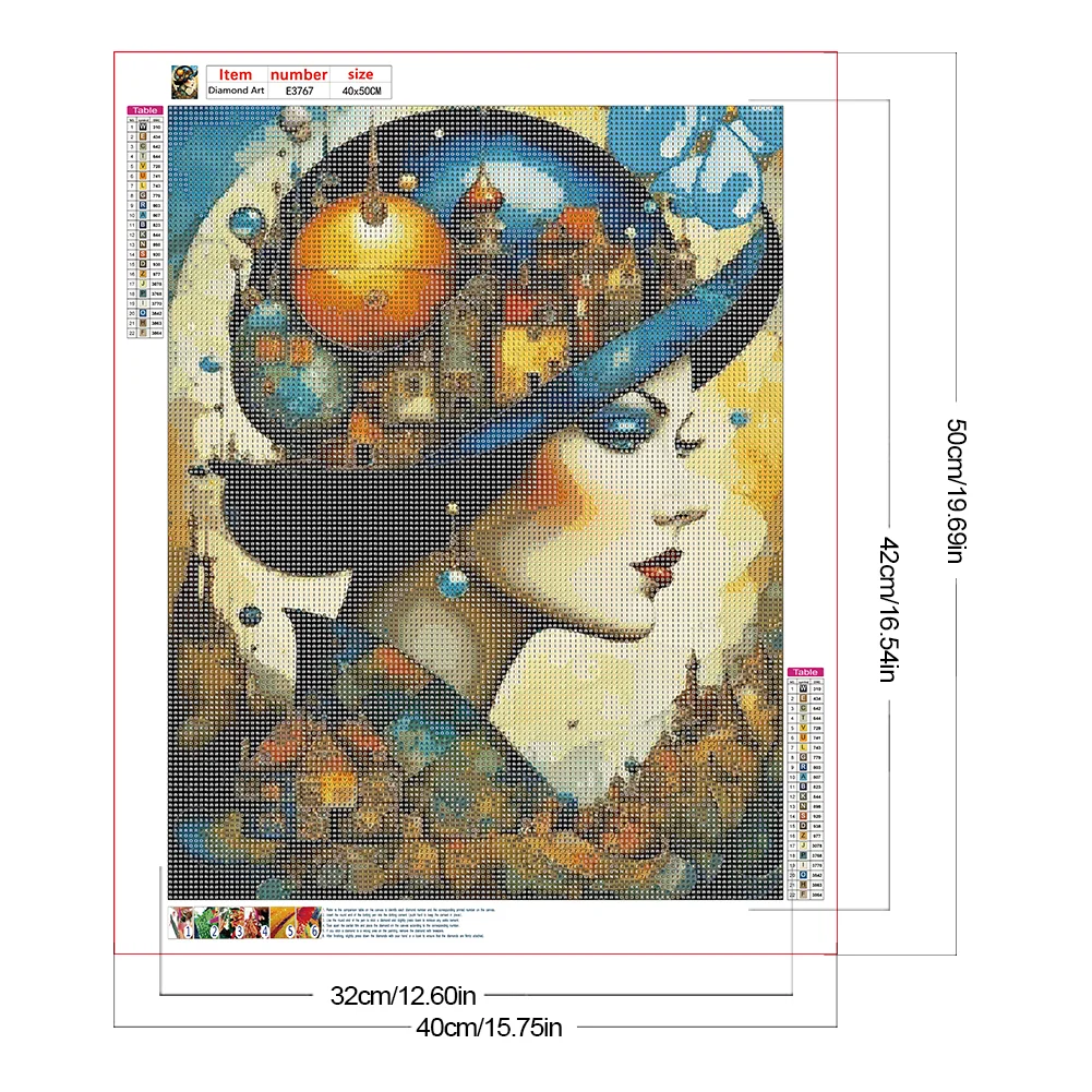 Diamond Painting - Full Round Drill - Girl(Canvas|40*50cm)