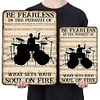 Drum Set - Vintage Metal Signs(12*16Inch) - Music