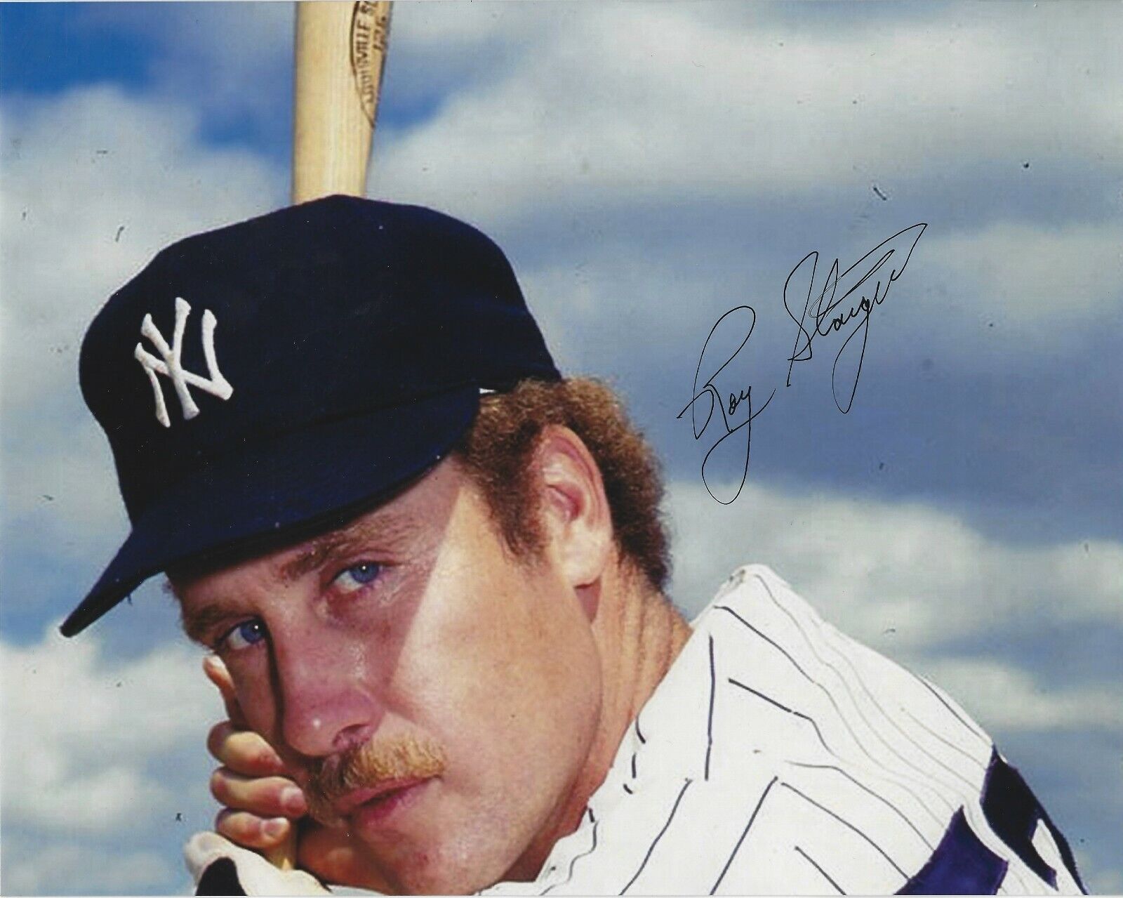 Signed 8x10 ROY STAIGER New York Yankees Autographed Photo Poster painting - COA