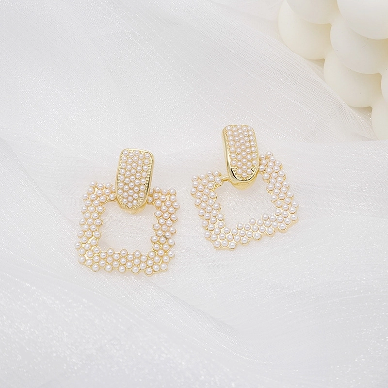 1 Pair Minimalist Classic Style Round Beaded Imitation Pearl Earrings Ear Studs