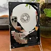 Industrial Upcycled Hard Drive Clock｜2-in-1 Tech Desk Timepiece & Mini Mirror Ornament