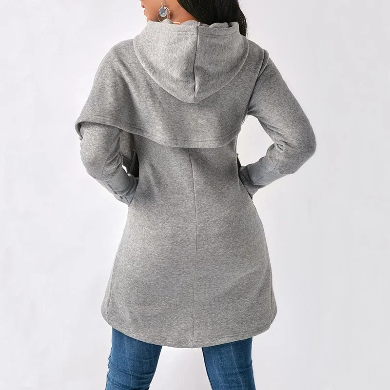 Brownm Brownm New Women's New Women's Hoodie Long Long-Sleeved Hoodie