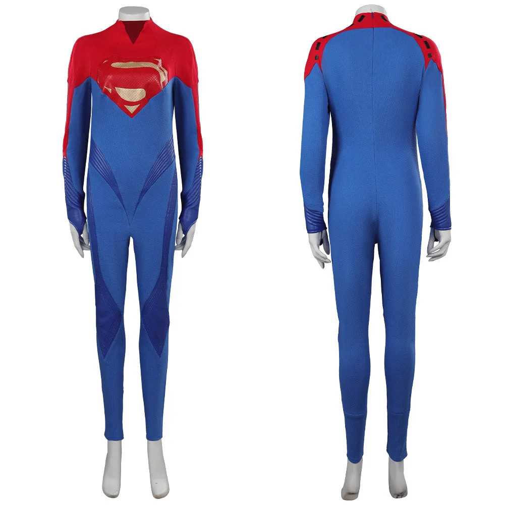 The Flash Supergirl Cosplay Costume Jumpsuit Halloween Carnival Party Suit