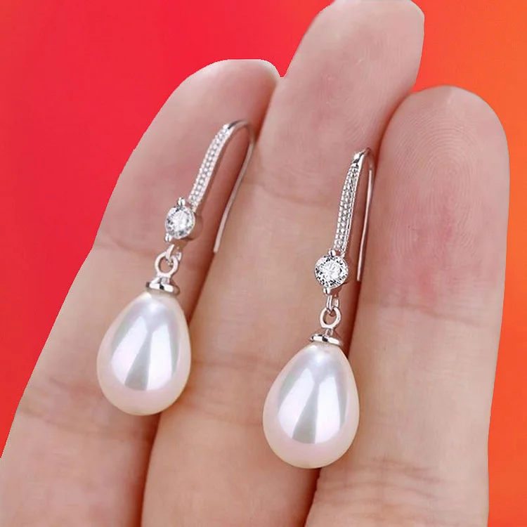 Fashion White Imitation Pearl Earrings  Flycurvy [product_label]
