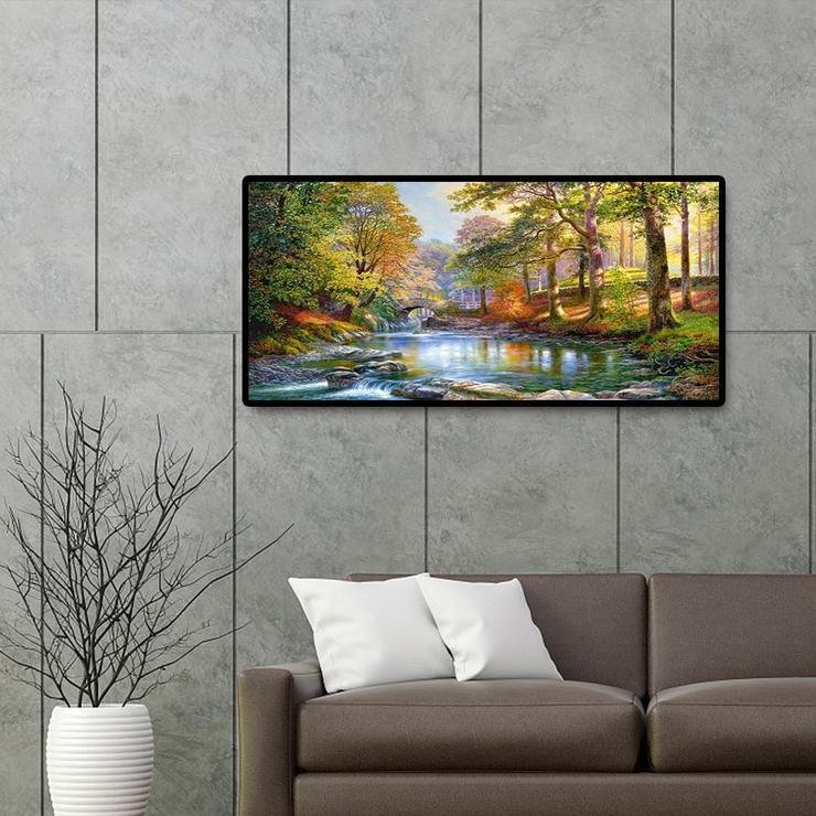 Diamond Painting-Full Round- River (80*40cm)