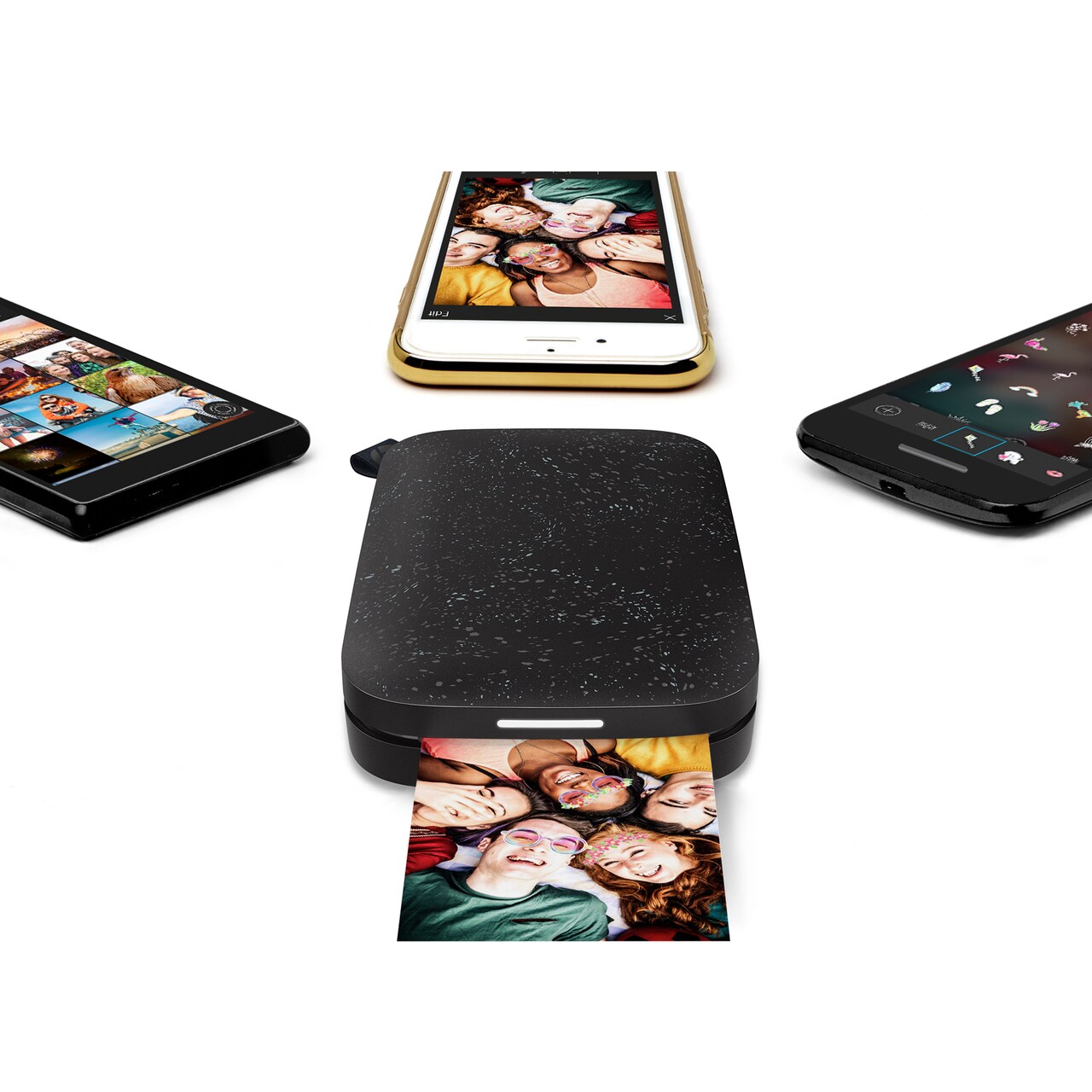 HP Sprocket Portable Printer, Zink Sticky Paper 2x3&#x22; Instant Photo Printer for iOS &#x26; Android Device