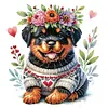 (Multi-Style)Dog-Partial Special Shaped Diamond Painting 30*30CM