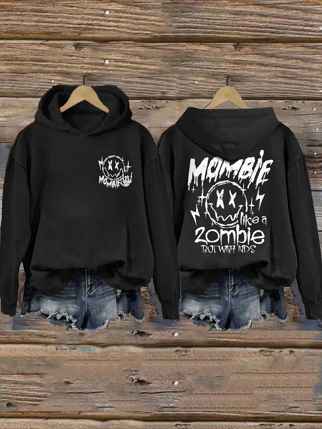 Mombie Like A Zombie But With Kids Hoodie