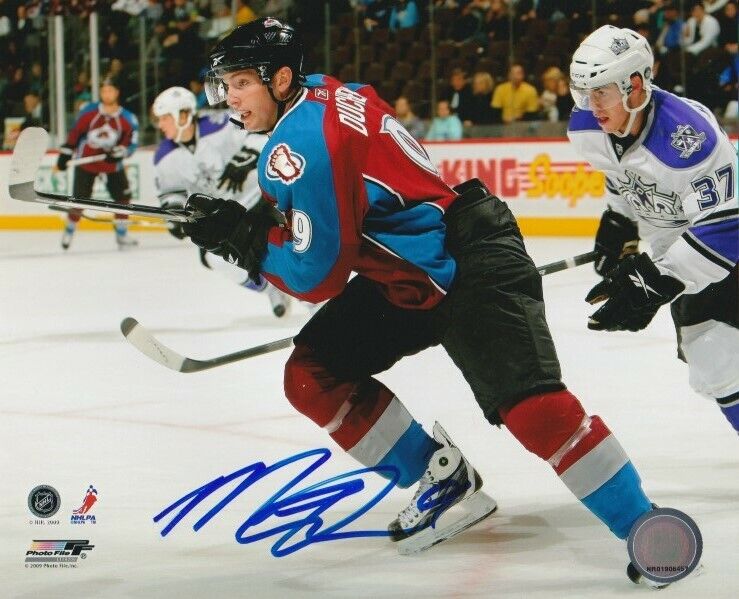 MATT DUCHENE SIGNED COLORADO AVALANCHE 8x10 Photo Poster painting #3 Autograph