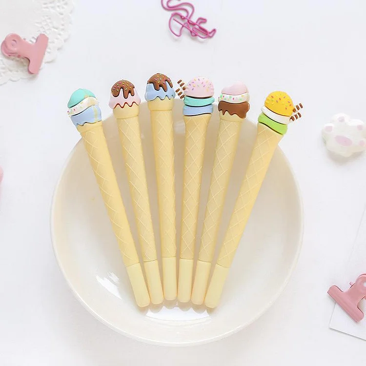 Cute Ice Cream Gel Pen-2pcs