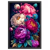(Big Size)Peony - 11CT Stamped Cross Stitch - 40*60cm - Flower