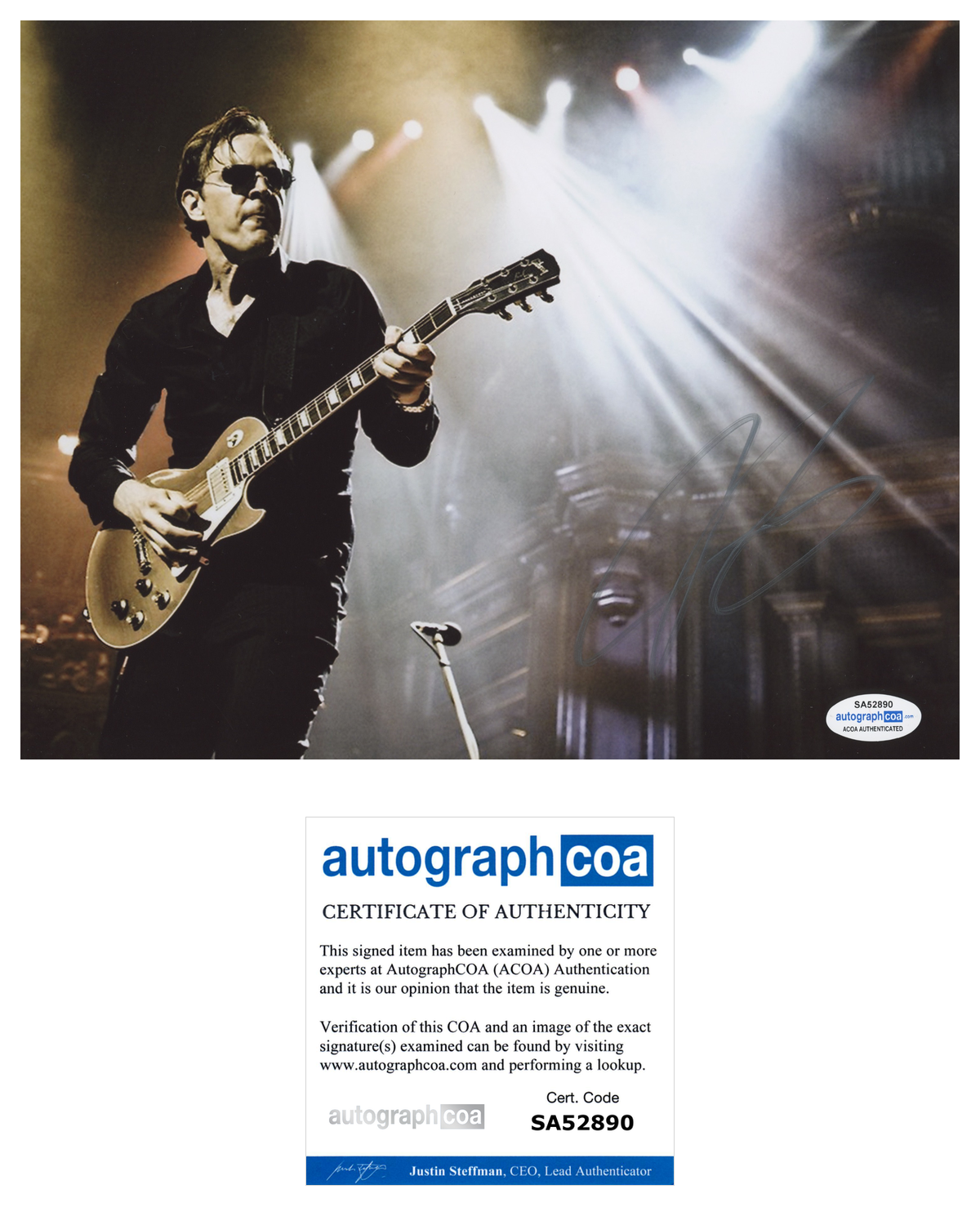 Joe Bonamassa Signed Autographed 8x10 Photo Poster painting Blues Rock Guitarist COA ACOA