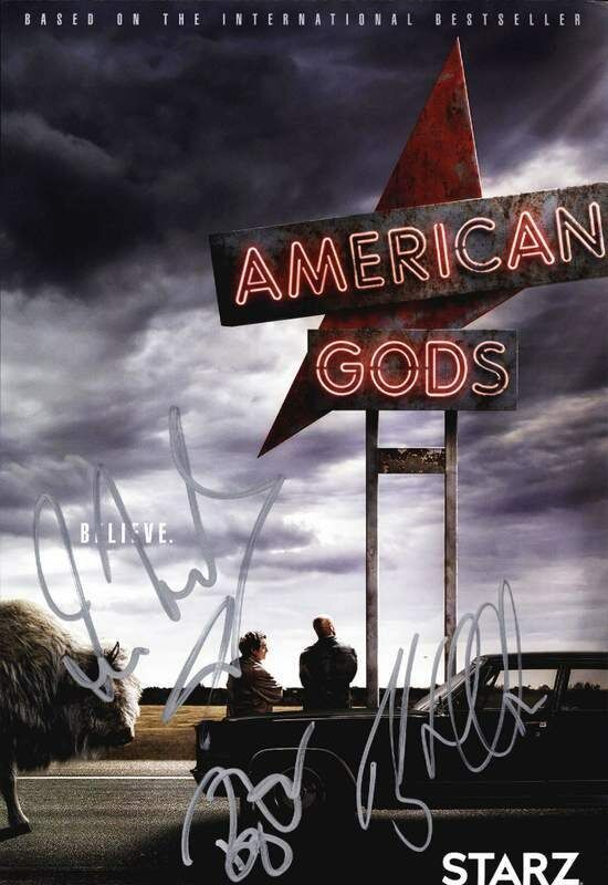 Ian McShane Ricky Whittle Bryan Fuller signed 10x15 Photo Poster painting |CERT Autograph A0001