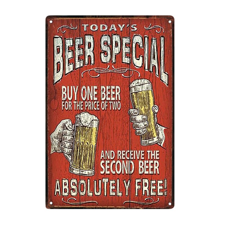 Liquor - Vintage Tin Signs/Wooden Signs - 8*12Inch/12*16Inch