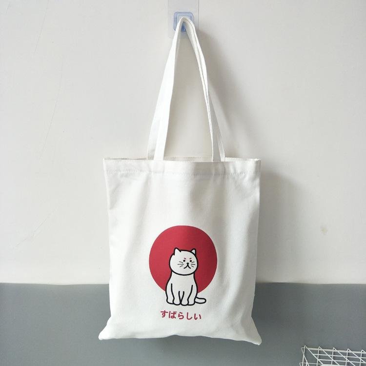 Ulzzang clever cat print bag
