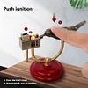 Handmade Pure Copper Bird Kerosene Lighter Desktop Retro Semi-Creative Automatic One Touch Press Lighter Personalized Collection Multifunctional Lighter Unique Birthday Gifts