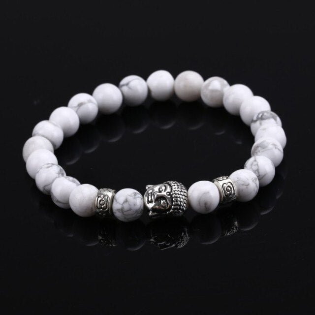 YOY-Tiger Eye Lava Stone Bead Buddha Bracelet