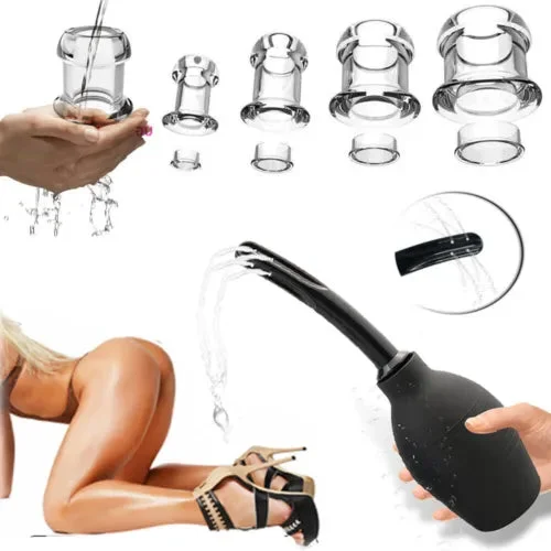 pornhint Pornhint Hollow Anal Butt Plug Dilator Speculum Anus Vaginal Enema Douche Cleaner Sex Toy