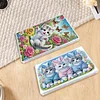 2pcs DIY 5d Diamond Painting Acryl Schmuckschatulle Kit Geschenk f&uuml;r Erwachsene (Katze)