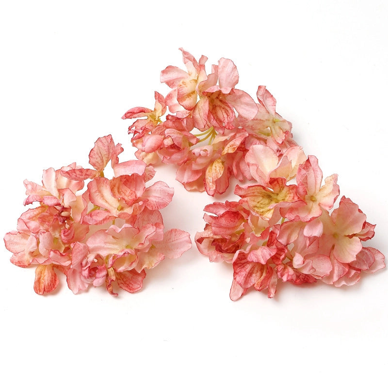 10 Pieces Pink Artificial Flower Wedding Shooting Props Handmade Diy Hair Accessories Decoration Flower Box Material