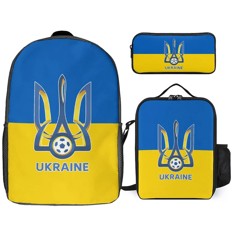 Ukraine Student Schulranzen Lunchbag Stifttasche Kombination