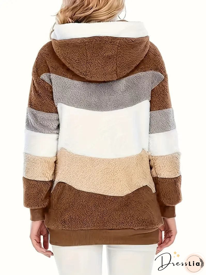 Cozy Tie-Dye Fleece Jacket for Women