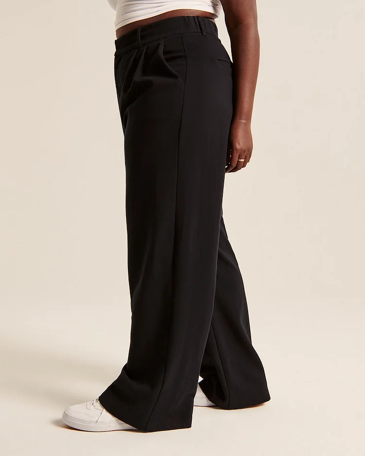 High Waist Tailored Wide Leg Pants (buy 2 Free Shipping)
