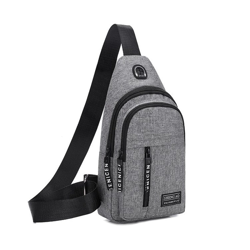 Chest Bag Men's Casual Shoulder Crossbody Bag Sports Outing Fashion New Large Capacity Waterproof Small Backpack Hot Sale