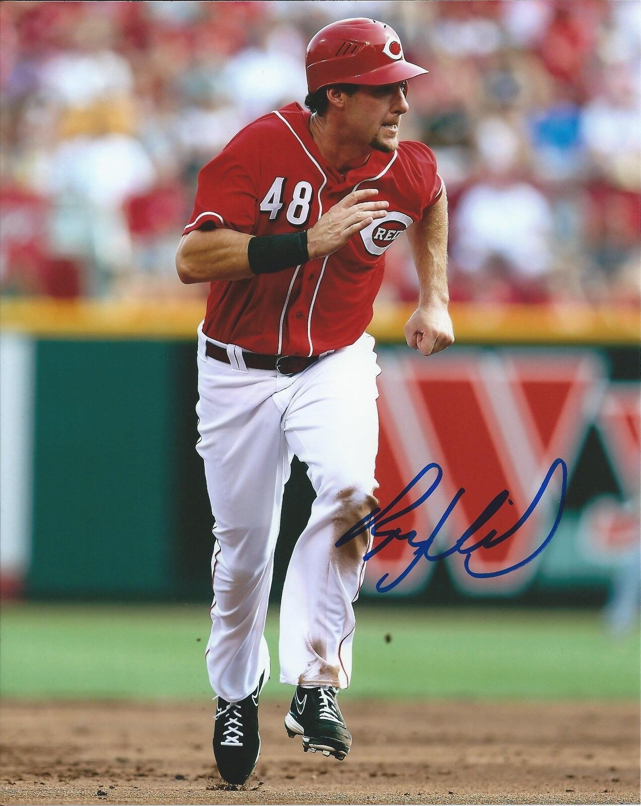 RYAN LUDWICK signed CINCINNATI REDS 8x10 Photo Poster painting