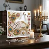Framed Diamond Painting - Special Shaped - Peacock (25x25cm)