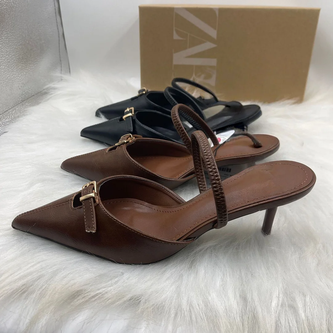 Breakj Breakj Home 2025 New Women's Shoes Low Heel Temperament High Heels High-Heeled Shoes Behind The Shallow Mouth Of Single Shoes