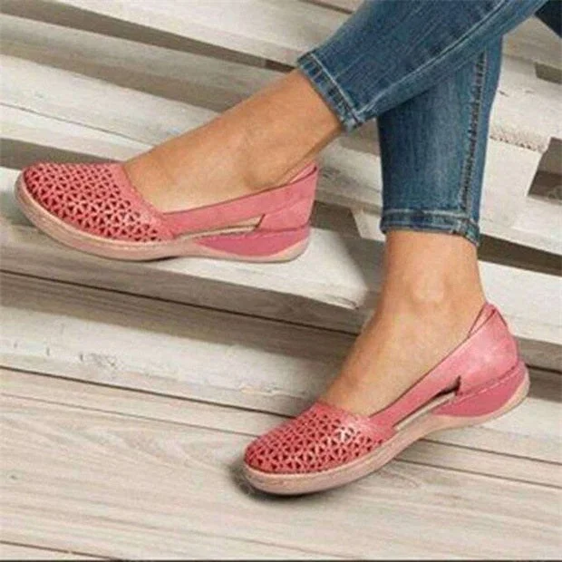 Women Wedges Orthopedic Hollow Out Summer Vintage Sandals
