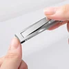 Ultra-Thin Small Stainless Steel Nail Clipper Portable Multi-function Folding Nail Clipper Keychain EDC Pocket Tool