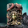 Medusa luminous heavy armor windproof kerosene lighter is a personalized gift for friends